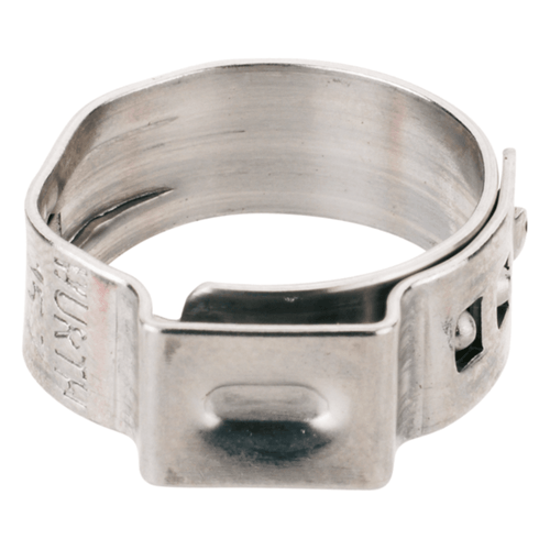 Abraçadeira Radial ”Tipo Orelha” de Inox 7,8x9,5mm Embalagem com 25 Unidades