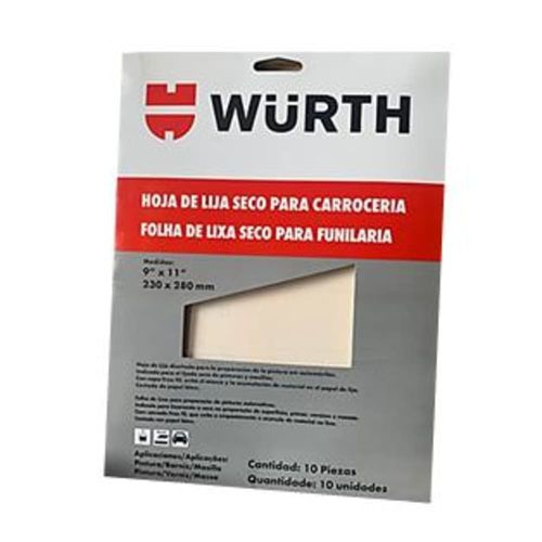 Folha de Lixa Seco Funilaria 23AH28cm Acabamento G240 Embalagem com 10 Unidades