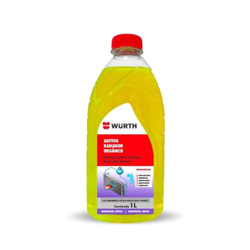 Aditivo para Radiador Orgânico Concentrado Amarelo 1L kit com 12 unidades