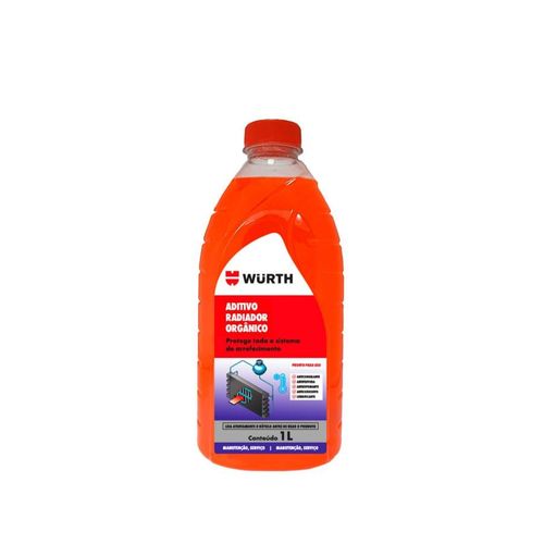 Aditivo para Radiador Orgânico Concentrado Laranja 1L kit com 12 unidades