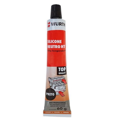 Silicone Neutro de Alta Temperatura HT Preto 60g