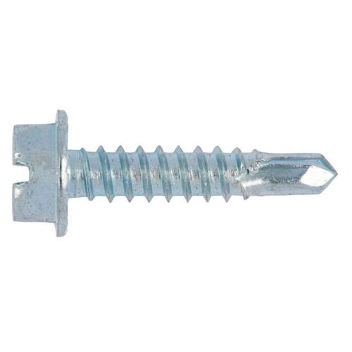 Parafuso Sextavado Flangeado Auto-Brocante Fenda Zincado 4,2 x 22mm Embalagem com 100 Unidades