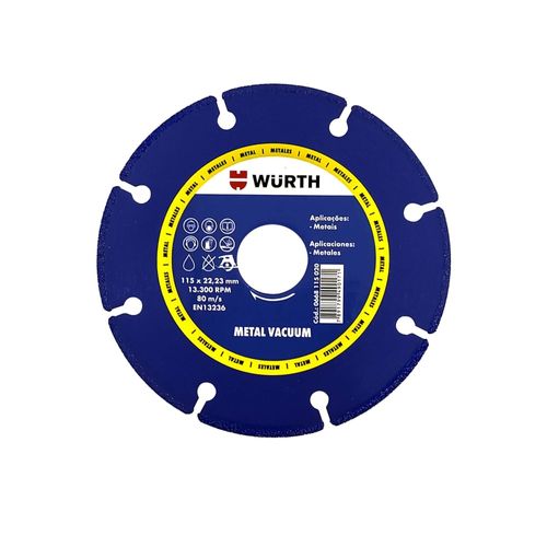 Disco Diamantado Metal Vacuum 115 x 22,23mm