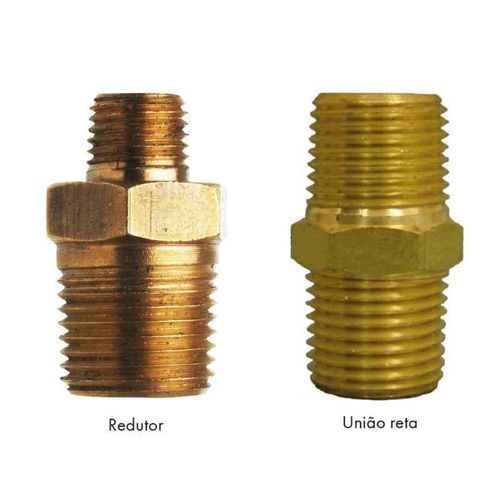 Bucha Redução Macho/Femea 1/2” NPT x 1/4” BSP