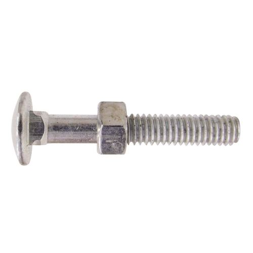 Parafuso Frances Zincado Rosca Parcial com Porca ANSI B18.5 5/16 x 5” Embalagem com 25 Unidades