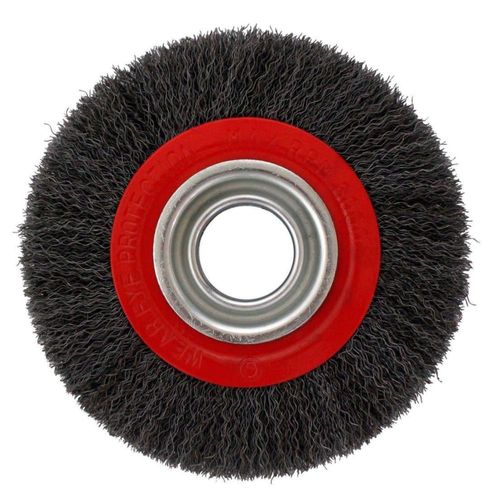 Escova Circular Arame Ondulado Aço com Furo 150mm