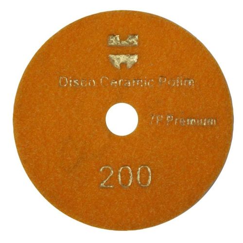 Disco Cerâmico Diamantado de Polimento 4” Premium 7 Passos G200 Embalagem com 2 Unidades