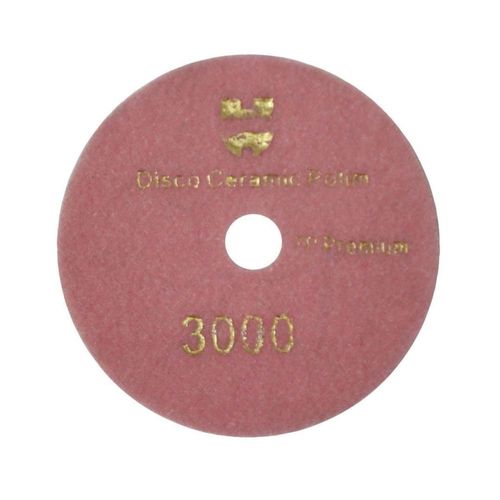 Disco Cerâmico Diamantado de Polimento 4” Premium 7 Passos G3000 Embalagem com 2 Unidades