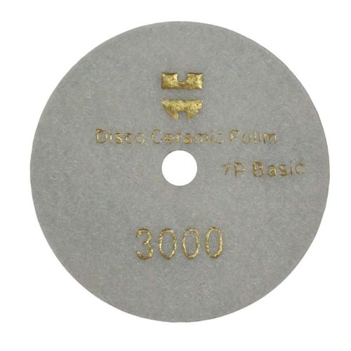 Disco Cerâmico Diamantado de Polimento 4” Basic 7 Passos G3000 Embalagem com 2 Unidades