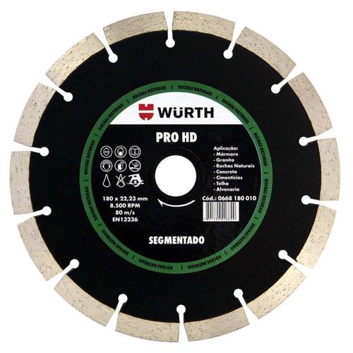Disco Diamantado de Corte PRO HD-V2 Segmentado 180 x 22,23mm