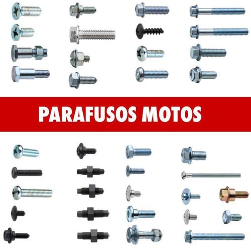 Parafuso Moto Philips Cabeça Chata Rosca Total Zincado M4X12 Embalagem com 25 Unidades