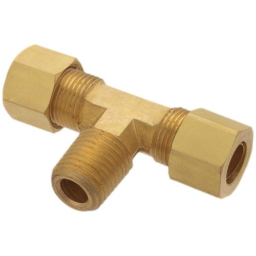 Tee Macho Central para Sistema de Freio a Ar Tubos de 1/ 2” x 1/ 4” NPT Embalagem com 2 Unidades