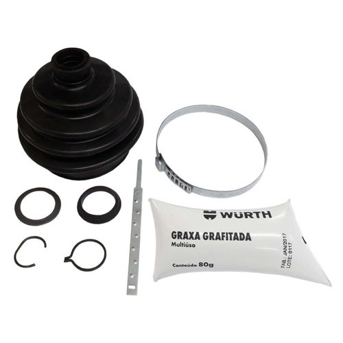 Kit Coifa para Junta Homocinética Borracha Nitrílica VW Lado Roda