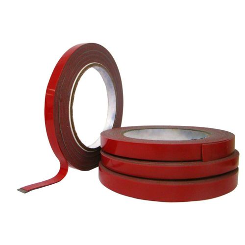 Fita Dupla Face Acrílica Cinza 6mm x 10m