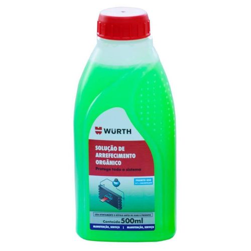 Solução Arrefecedora Orgânica 33% Pronto Uso Verde 500ml Embalagem com 12 Unidades