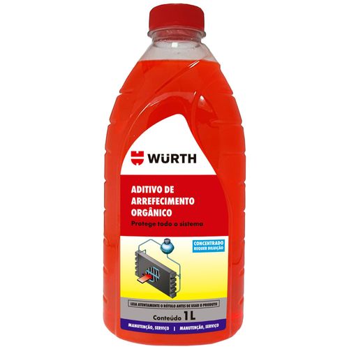 Aditivo para Radiador Orgânico Superconcentrado 95% Laranja 1L Embalagem com 12 Unidades