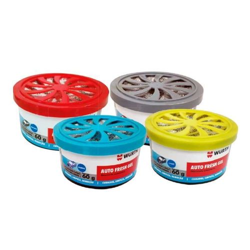 Kit Odorizador Auto Fresh Gel Misto 60g Embalagem com 24 Peças