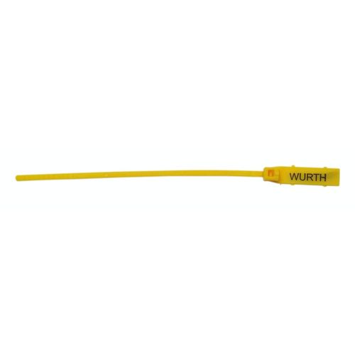 Lacre de Segurança em Nylon Amarelo 16cm Embalagem com 100 Peças