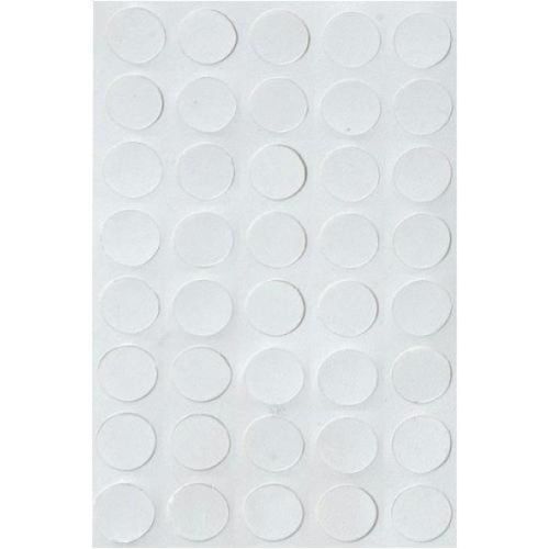 Tapa Furo Autoadesivo em PVC Branco 18mm Embalagem com 70 Unidades