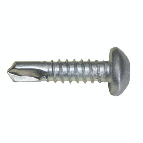 Parafuso Auto Atarraxante com Cabeça Lentilha TX de Ponta Broca 6,3 x 25mm Caixa com 100 Unidades