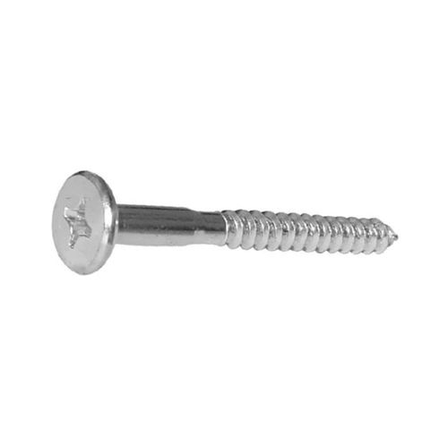 Parafuso Cabeça Tampinha Philips para Madeira Zincado Branco 5,5 x 55mm Caixa com 100 Unidades