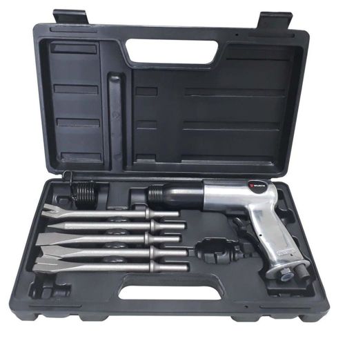 Kit Martelete Pneumático com 5 Cinzéis e 1 Mola