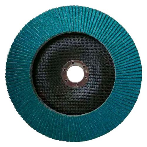 Disco Flap Zircônia 115mm G40 Costado Côncavo de Fibra Embalagem com 5 Unidades