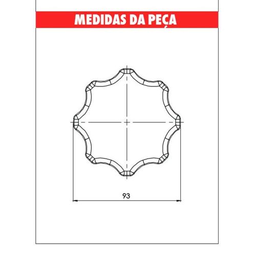 Manopla Banco Preto Astra/Corsa/Vectra/Zafira
