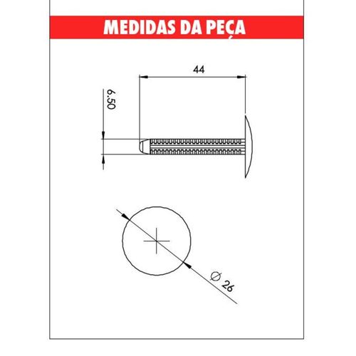 Grampo Forracao Cabine F250/F4000/F12000 Embalagem com 10 Unidades