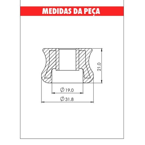 Carretel Banco Fiorino/Palio/Uno Mod. Embalagem com 10 Unidades