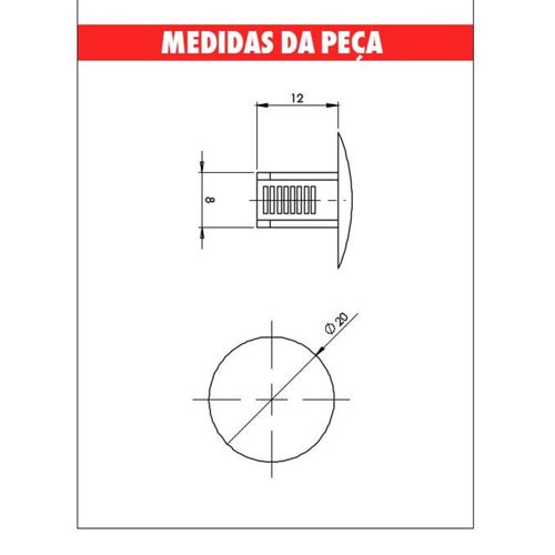Grampo Teto Celta/Corsa/Corsa 2/Tigra Cinza Embalagem com 10 Peças
