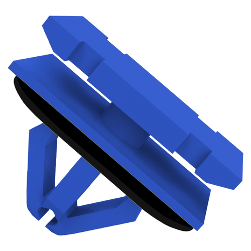 Grampo Moldura Lateral Porta Spoiler Lateral Azul Compass 16-20 Embalagem com 10 Unidades