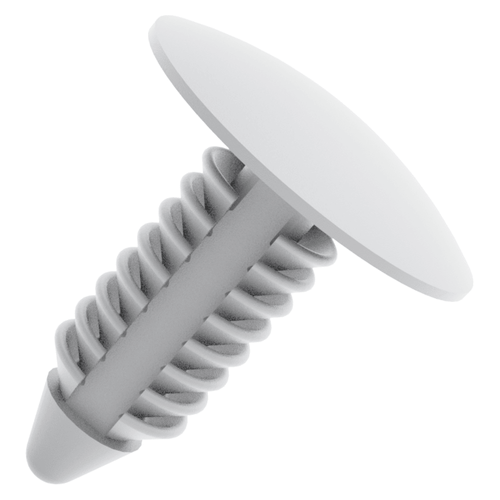 Grampo Arvore Eixo C Universal 7,8 x 19,8 x 18,0 - Branco Embalagem com 10 Unidades
